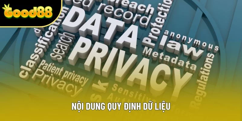 Nội dung quy định dữ liệu Nội dung quy định dữ liệu